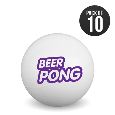 Pack of 10 Branded Beer Pong Balls