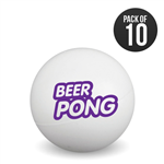 Pack of 10 Branded Beer Pong Balls