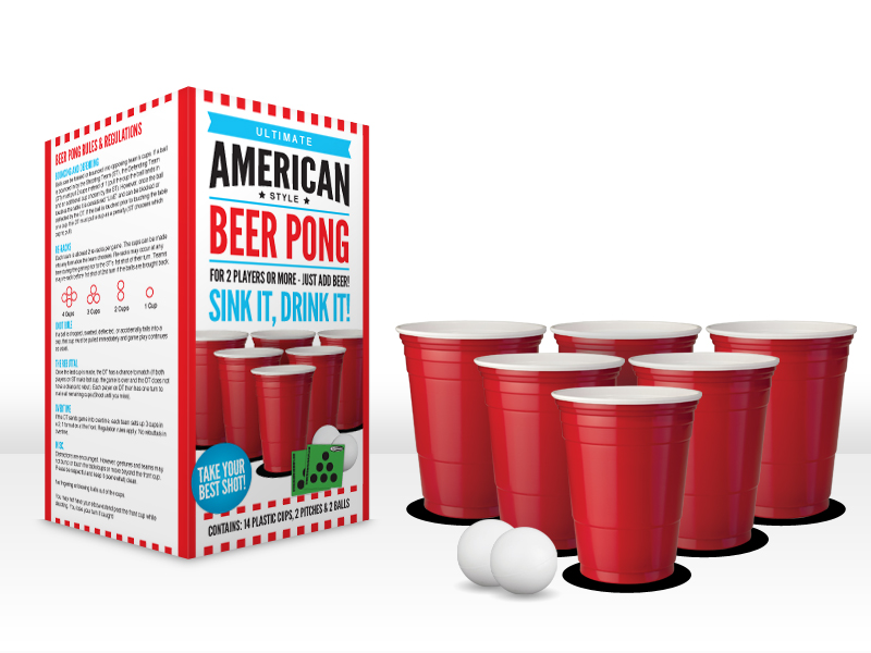 BayView Beer Pong Set Complete, 24 Cups & 4 Balls